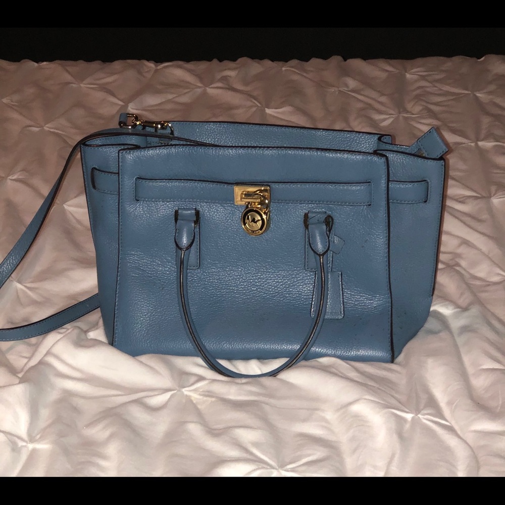 Michael Kors Medium Leather Accordion Crossbody